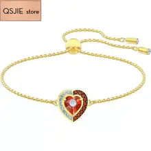 Высокое качество SWA, украшение в форме сердца в середине "новой" технологии инкрустации женских браслетов
