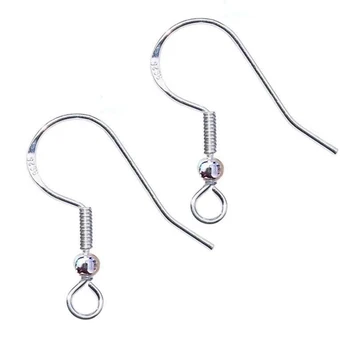 

10 pcs/set Earring Hooks Silver Earring French Wire Fish Hooks with Earring Backs Rubber Findings DIY Jewelry Making Supplies