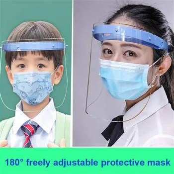 

Mascarar Headband SAFETY FULL FACE SHIELD CLEAR FLIP-UP VISOR TRANSPARENT Protection Mask Dustproof mask