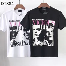 Aliexpress - 2021 new Dsquared2 printed short-sleeved T-shirt men’s letter mirror printing D2 fashion trend summer tide dsq