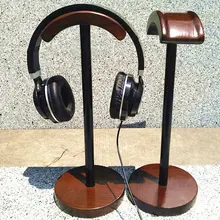 Portable Headphone Holder Wooden Useful Support Stand Headset Display Rack Universal Headphones Device Accessories