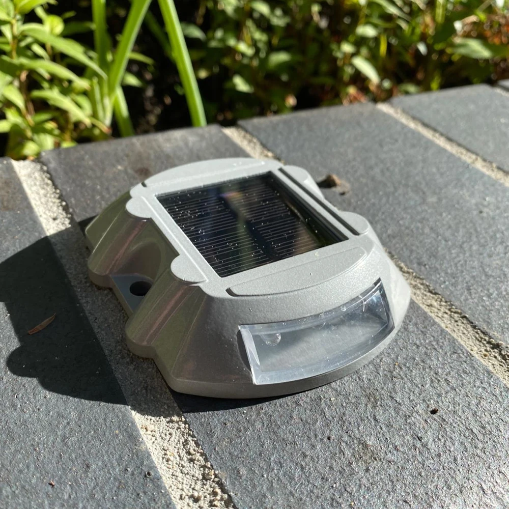 Solar Step Lights Solar Deck Lights 6 LED Dock Driveway for Walkway Stair and Step Cast Aluminum solar ground lights