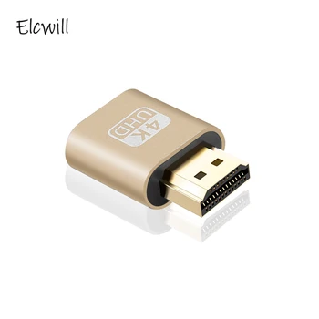 

HDMI Virtual Display DDC EDID Dummy Plug Adapter Emulator Monitor Screen Lock Plate for PC Computer Graphics Video Card Lock