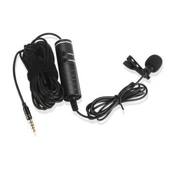 

Tie Clip Microphone Lavalier Microphone Clip-on Microphone 3.5mm Mini Audio Mic for Recording Interview Conference Laptop DSLR