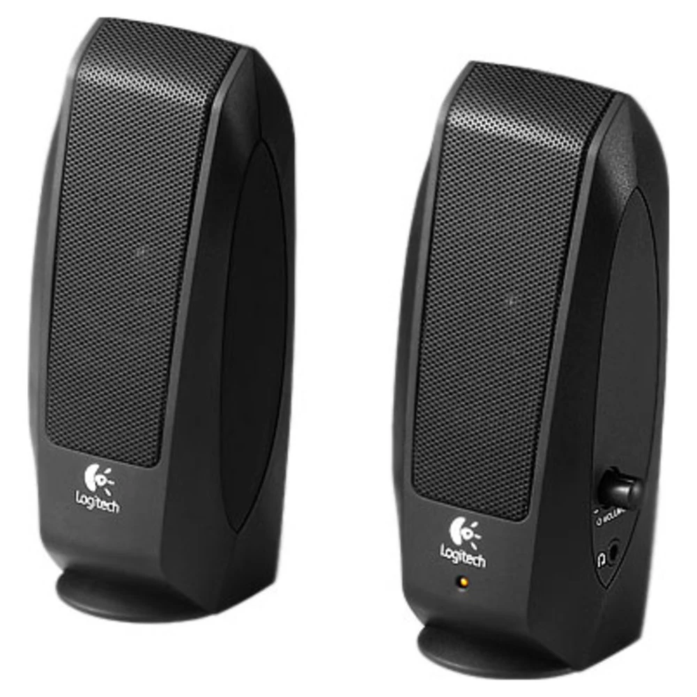 Акустическая система 2.0 Logitech S120 black (2.3Вт) (980-000010) | Электроника