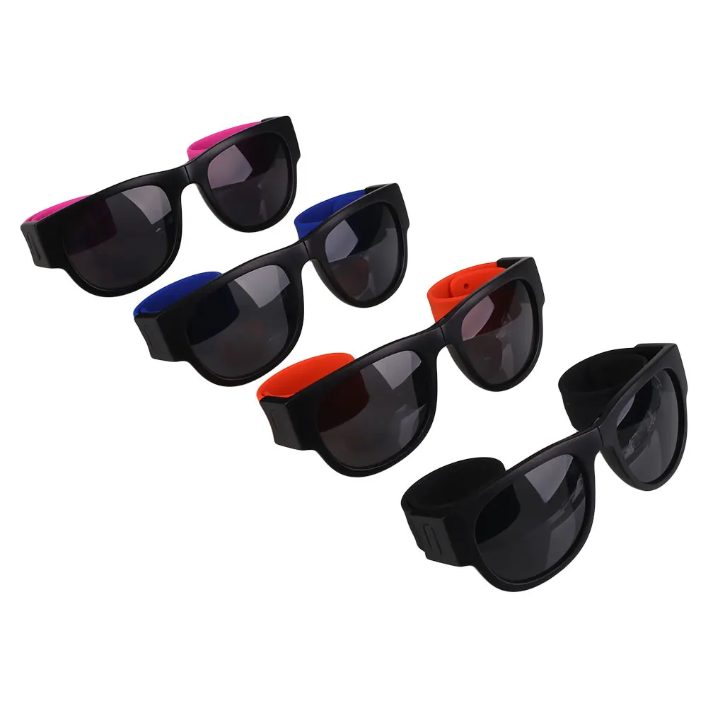Открытый Унисекс Pops Slap Snap Браслет Стиль Солнцезащитные очки лето UV400 бег