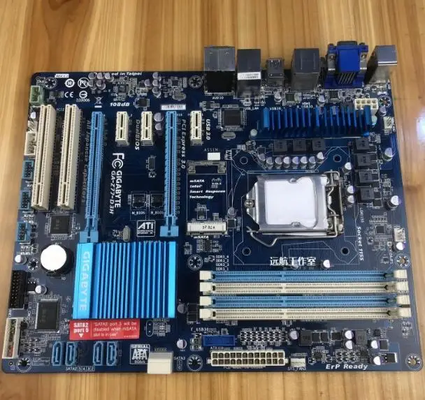 ^Cheap Gigabyte GA-Z77-D3H Desktop Motherboard LGA 1155 DDR3 USB2.0 US3.0 I3 I5 I7 Z77-D3H 32GB Z77 Original motherboard