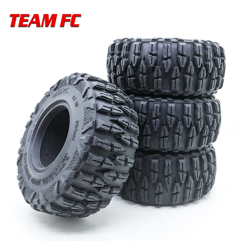 

4Pcs 2.2"Rubber Tires 120mm for 1/10 RC Crawler Axial SCX10 90046 trx4 RC Car Parts