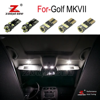 

11pcs LED Footwell lamp + LED Interior dome mirror Lights bulb Kit for VW for Golf 7R MK7 MK VII (2014-2016)