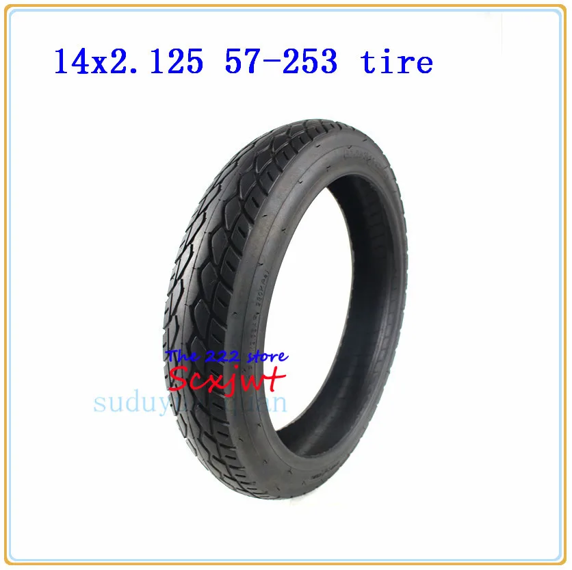 14 X 2.125 57-253 tyre tube kits fits Many Gas Electric Scooters and e-Bike 14 inch wheel Tires 14*2.125 tyre 14x2.125 tube