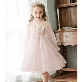 

Girls Princess dress Spring and Autumn 2020 new children's spring dresses small breeze dress little girl party dress