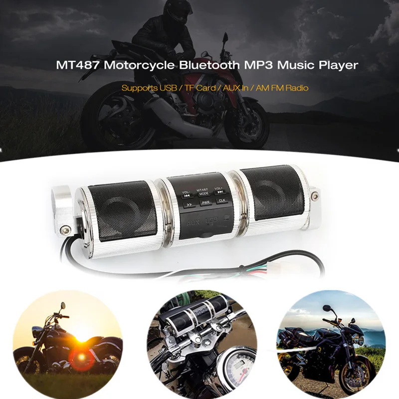 ЖК-дисплей Bluetooth динамик аудио Премиум мотоцикл динамик для AM FM радио
