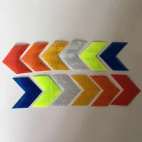 Autocollants pour cadre de vélo, 10 pièces, stickers, flèches, voiture, moto, vélo, décalcomanie, sécurité, cyclisme, accessoires 5