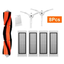 8pcs HEPA Filter + Side Brush + Main Brush for Xiaomi 1S MI Robot Replacements Kit Vacuum Cleaner Parts Accessories