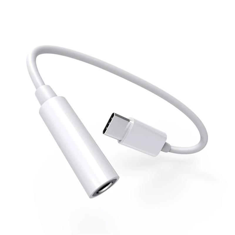 Аудиокабель с разъемом USB Type C на 3 5 мм Aux адаптер для наушников One Plus 7 Samsung S10 Huawei P30