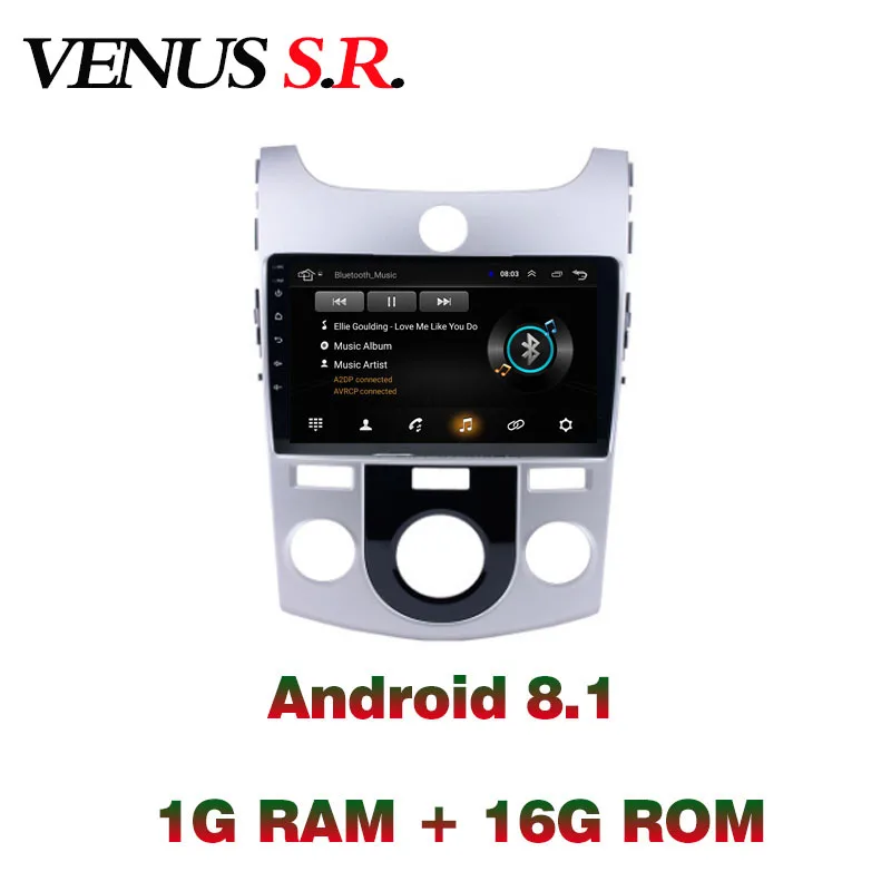 VenusSR Android 8 1 2.5D автомобильный dvd для KIA Forte Cerato радио 2007-2017 мультимедиа головное