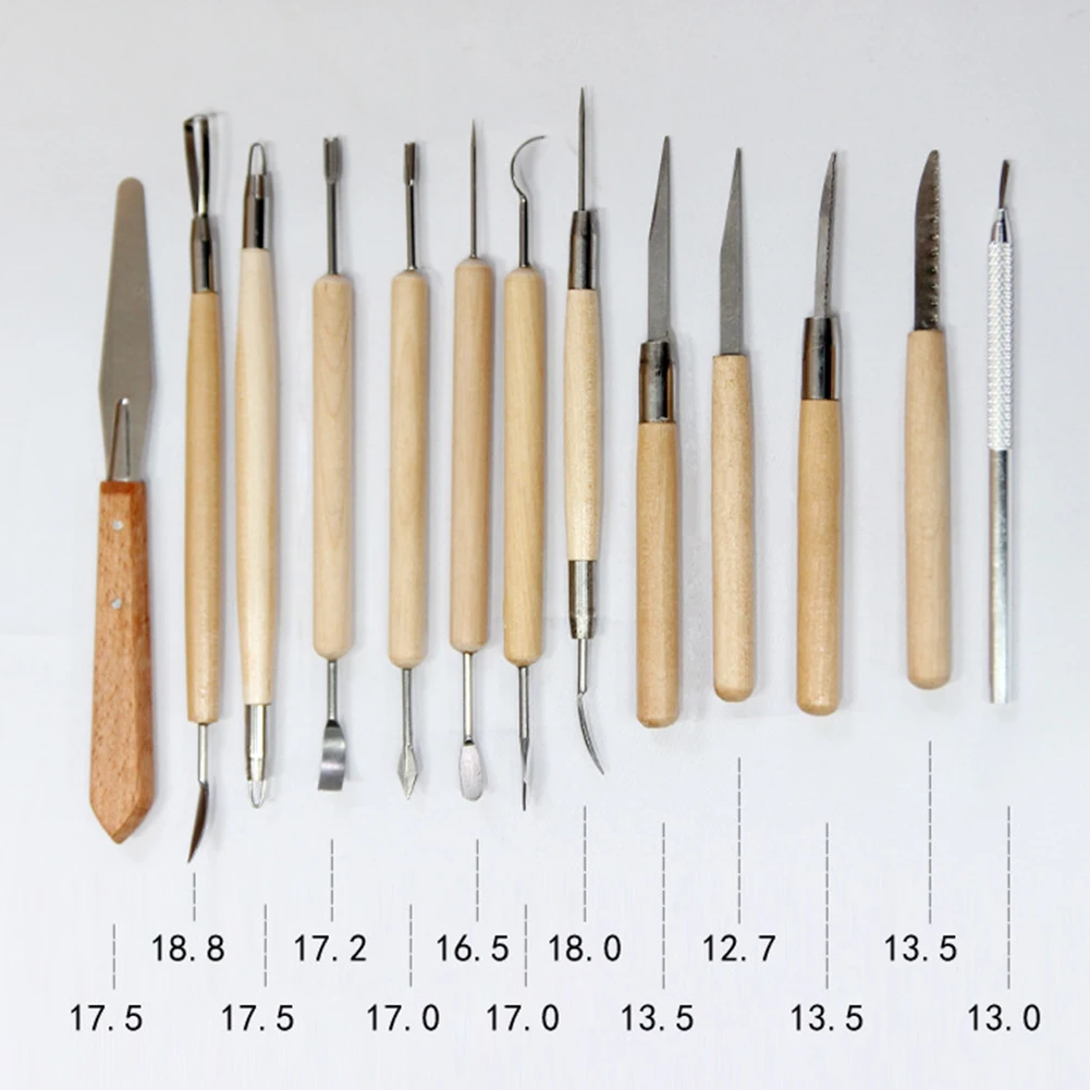 22 шт. DIY глина для художественных работ инструменты для гончарного дела набор ремесел глина скульптурный Набор инструментов Керамика и керамика деревянная ручка инструменты для моделирования глины