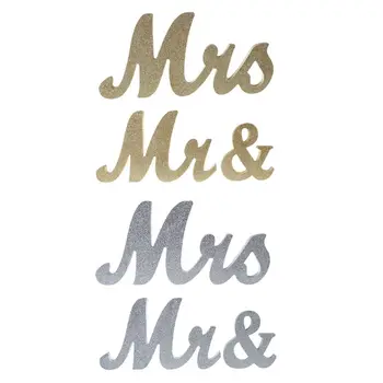 

Wedding Reception Sign White Wooden Letters Mr & Mrs Table Centrepiece Decor Set 95AA
