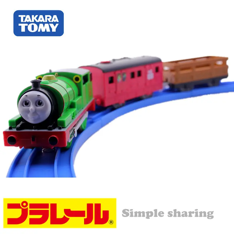 Такара Tomy Pla Rail Plarail поезд и друзья OT-02 говорящий Перси Япония железнодорожный поезд моторизованный Электрический локомотив модель игрушки