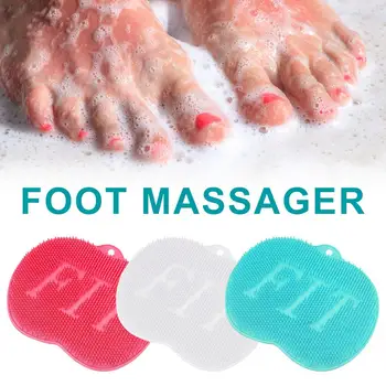 

Bath Massage Cushion Brush With Non-Slip Suction For Lazy Wash Feet Clean Dead Skin Bathroom Artifact Back Cushion Shower Foot
