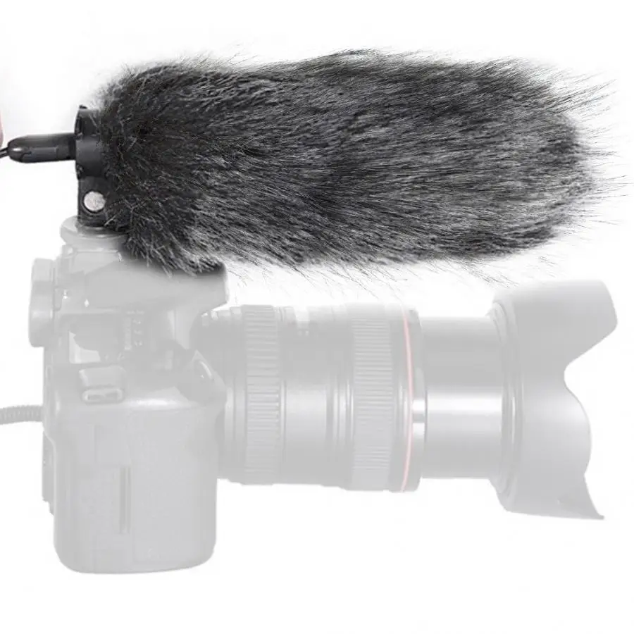Outdoor Microphone Dusty Windshield Artificial Fur Cover Mic for Camera Recorder Accessories | Электроника