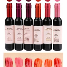Nuovo arrivo vino rosso stile coreano tinta labbra bambino rosa labbro per le donne trucco liquido rossetto lucidalabbra labbra rosse cosmetico caldo