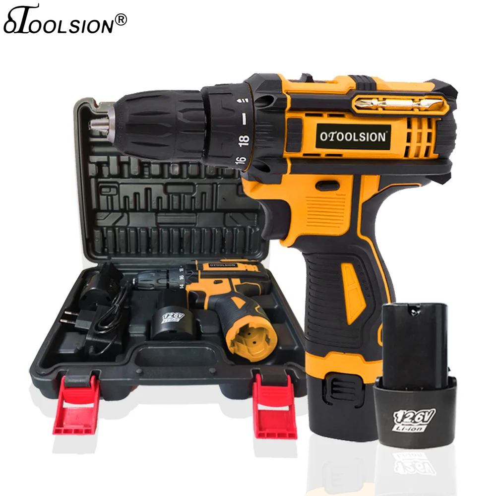 12.6V 1500mah Mini Drill Electric Drill Battery Tools Screwdriver Cordless Drill Power Drill For Drilling In Steel Wood Ceramic