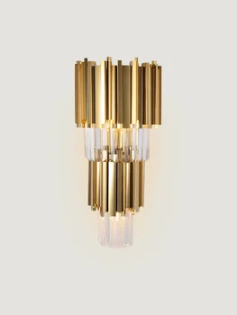 

post-modern wall lamp hotel lobby living room star gold hallway bedroom bedside restaurant corridor drawing stady led wall light