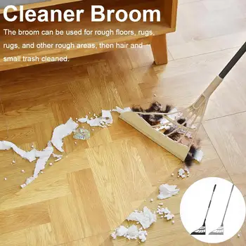

Magic Broom Rubber Mop Clean Sweep Scraping Dust Hair Bathroom Glass Wiper Blade Cleaning Sweeper Bathroom Accessories tools