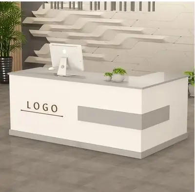 Reception desk clothing store beauty salon bar counter cash register small counter training class corner consultation desk