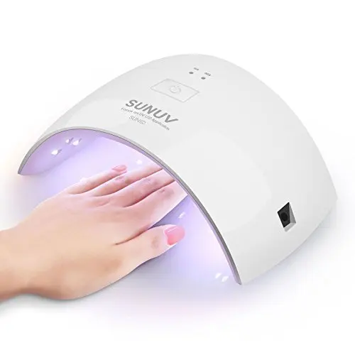 SUNUV 24 Вт УФ-светильник светодиодный Сушилка для ногтей отверждающая лампа для ногтей и ногтей на гели на основе лаков с датчиком, 30s 60s таймер SUN9C(Pin