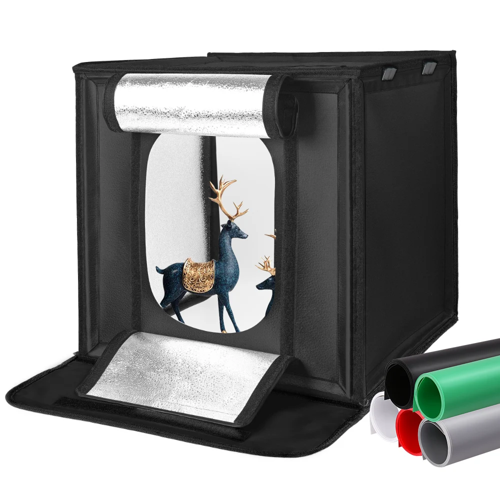 conjunto softbox para itens de exibição 45 65 80 cm