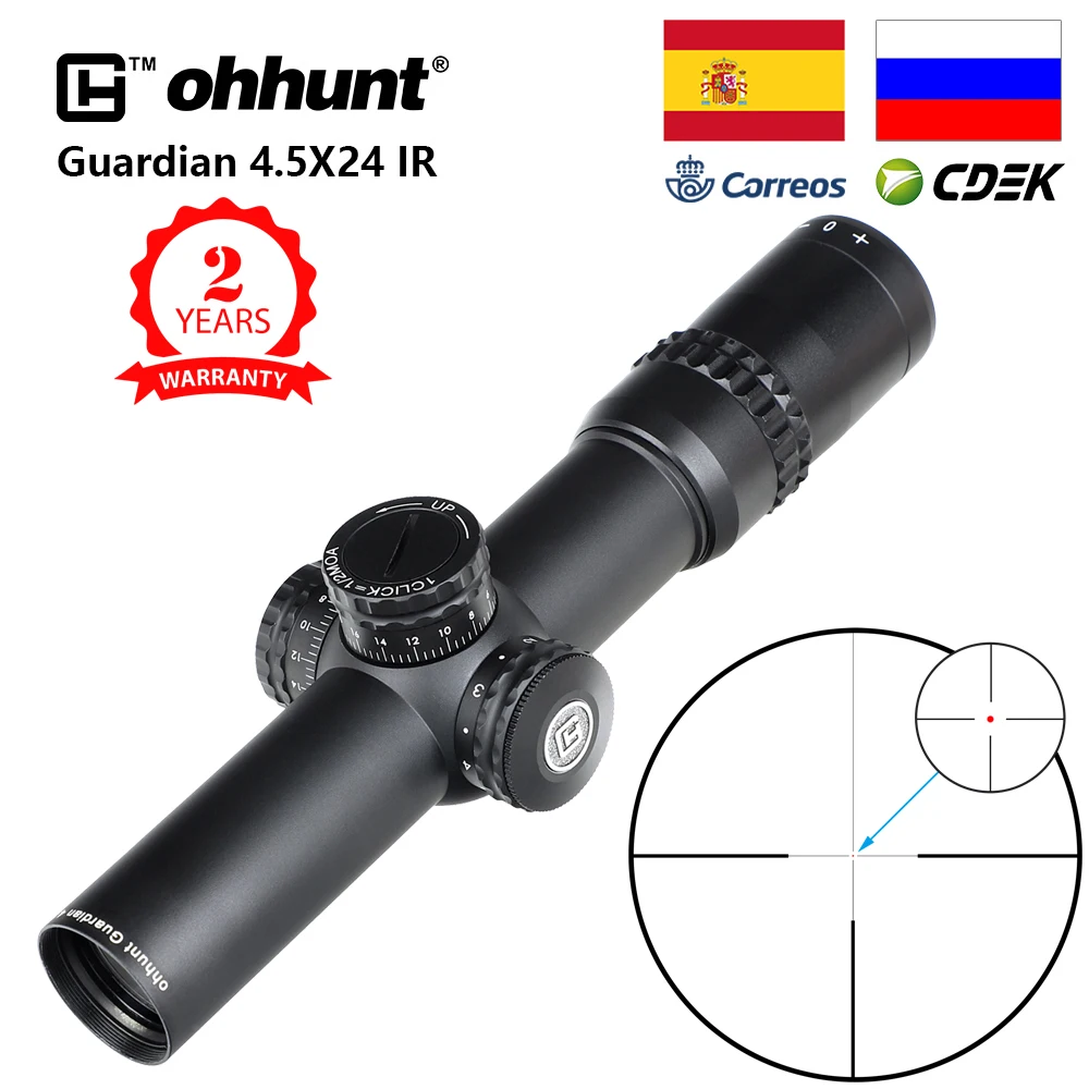 Ohhunt Guardian 4 5x24 прицел для охотничьей винтовки с трубкой 30 мм тактический