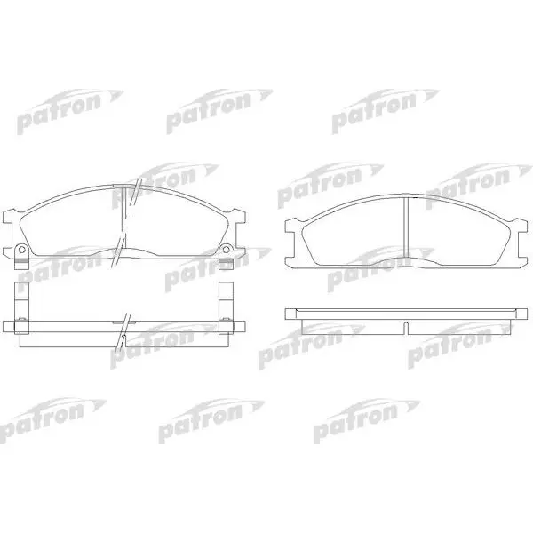 Колодки тормозные дисковые передн NISSAN: PICK UP 92-98, TERRANO