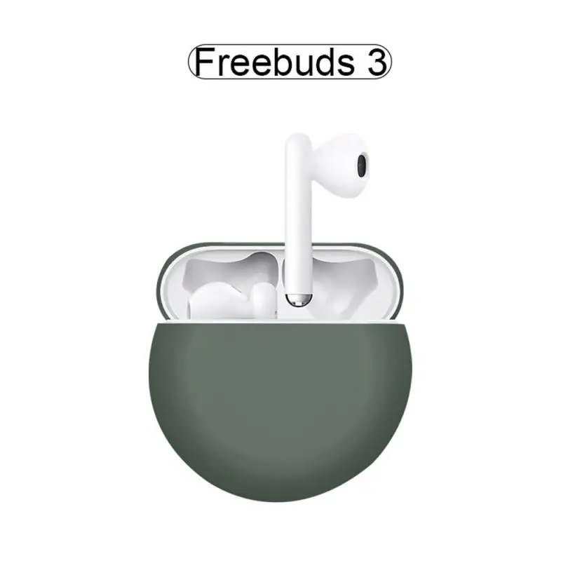 Dark green Модные bluetooth-наушники, силиконовый чехол, водонепроницаемый чехол для huawei Freebuds 3, чехол для huawei - Цвет: Dark green