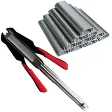 

2500PCS Hog Ring Pliers Bird Chicken Mesh Cage Wire Fencing Household Repair Tool Automatic Animal Mesh Cage Fencing Hand Tool