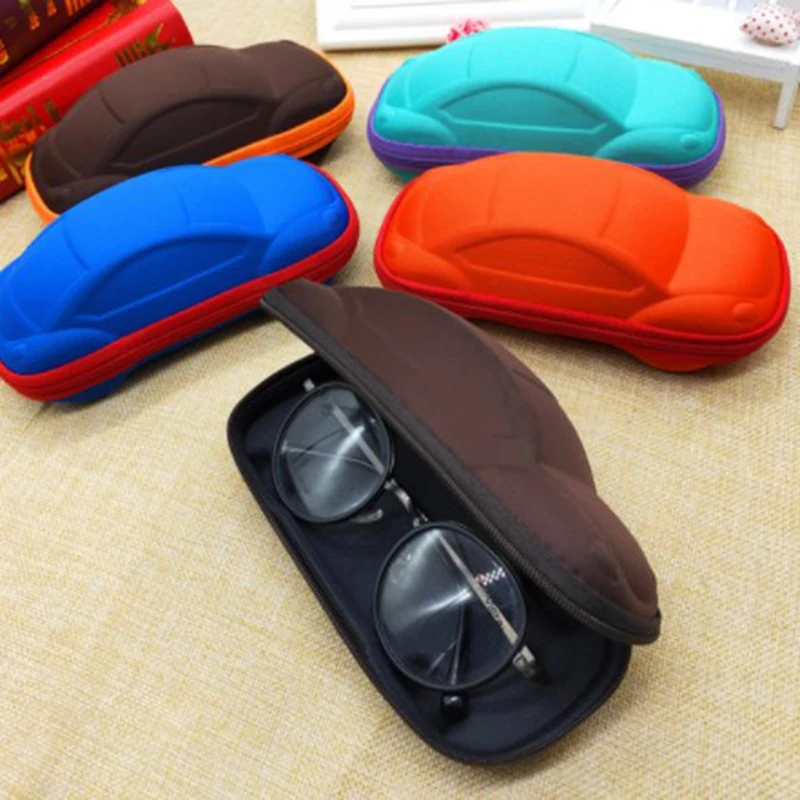 Children Car Shaped Glasses Case Cute Glasses Strage Bag Box Cases Kids Sunglasses Cases Automobile Styling Box
