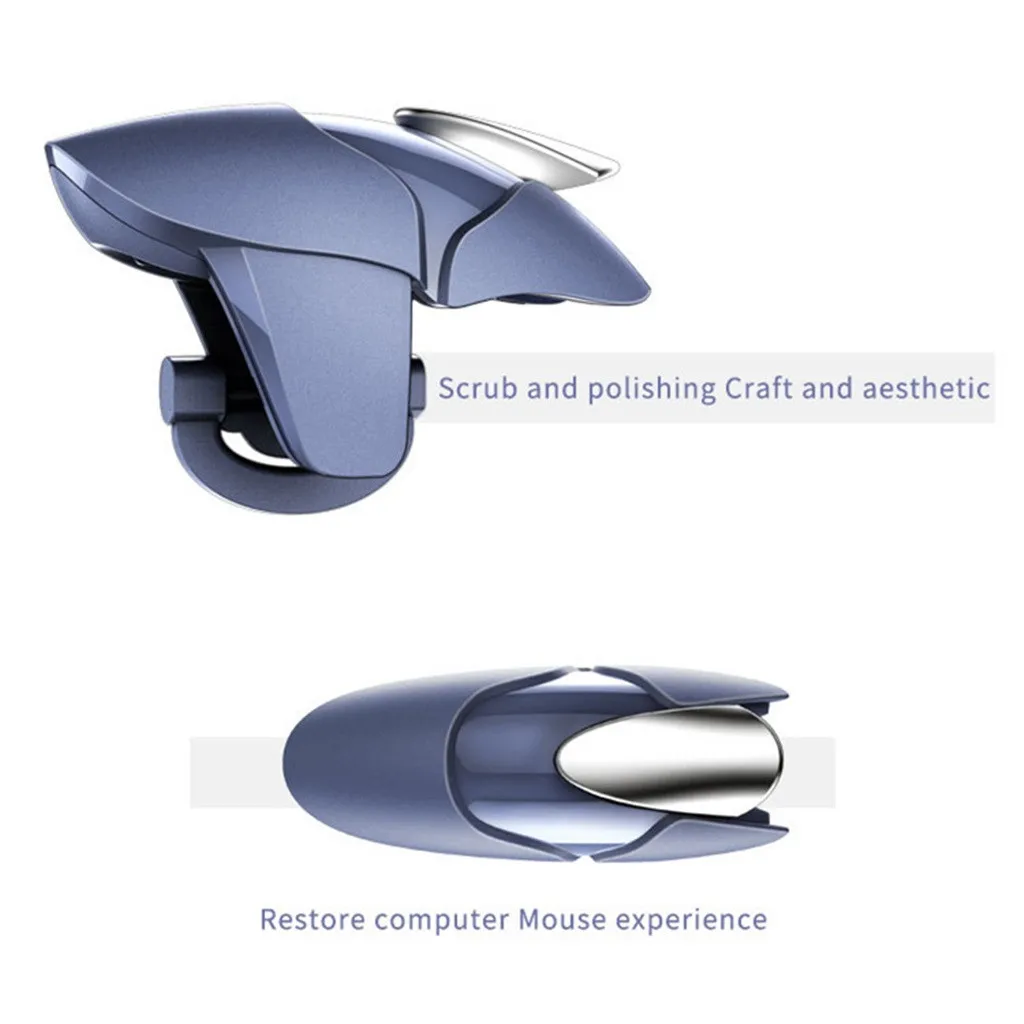 2Pcs Phone Mobile Gaming Trigger Fire Button Handle for L1R1 Shooter Controller