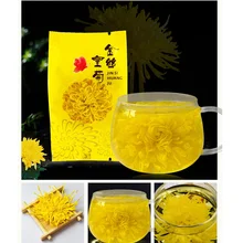 15 шт. китайские травы чай плетёный золотистый большой императорский хризантемы чай& jin si huang ju травяной чай