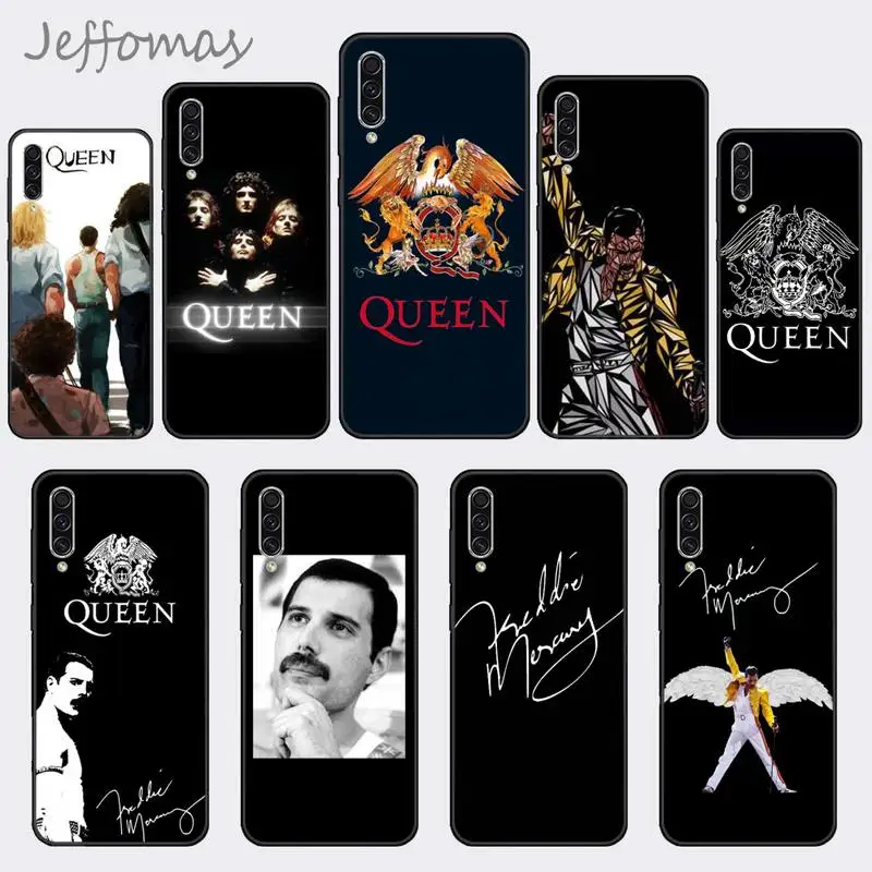 Роскошный чехол для телефона Rock singer Freddie Mercury Queen Samsung A20 A30 30s A40 A7 2018 J2 J7 prime J4 Plus S5 Note 9