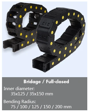 ARGEDO черный Пластик более 1 м Длина 25x38/50/57/77 мм полностью закрытые/мостового типа цепной гибкий кабель-канал для станков с ЧПУ