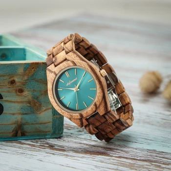 

Shifenmei Women's wooden quartz watch Luxury upscale green watch women's wooden bracelet Birthday gift holiday gift