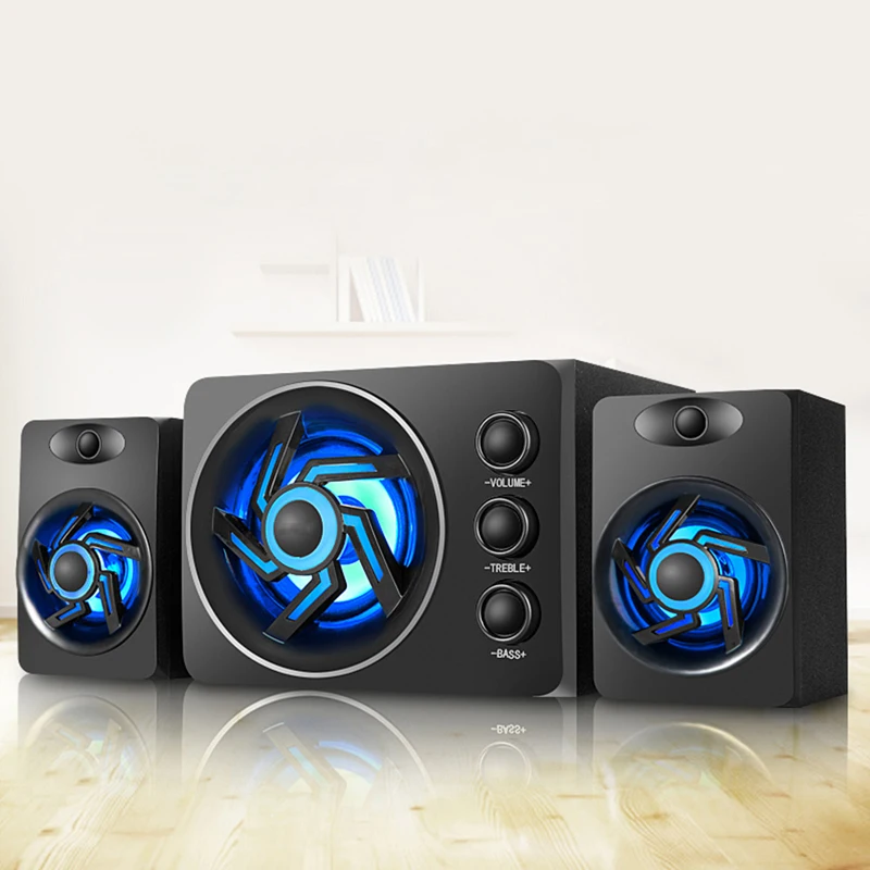 Audio Speaker With Colorful LED Light Desktop