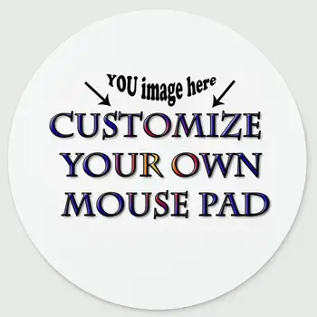 

Personalized Round Mouse Pad - Add Pictures, Text, Logo or Art Design and Make Your own Customized Mousepad - Gaming, Office
