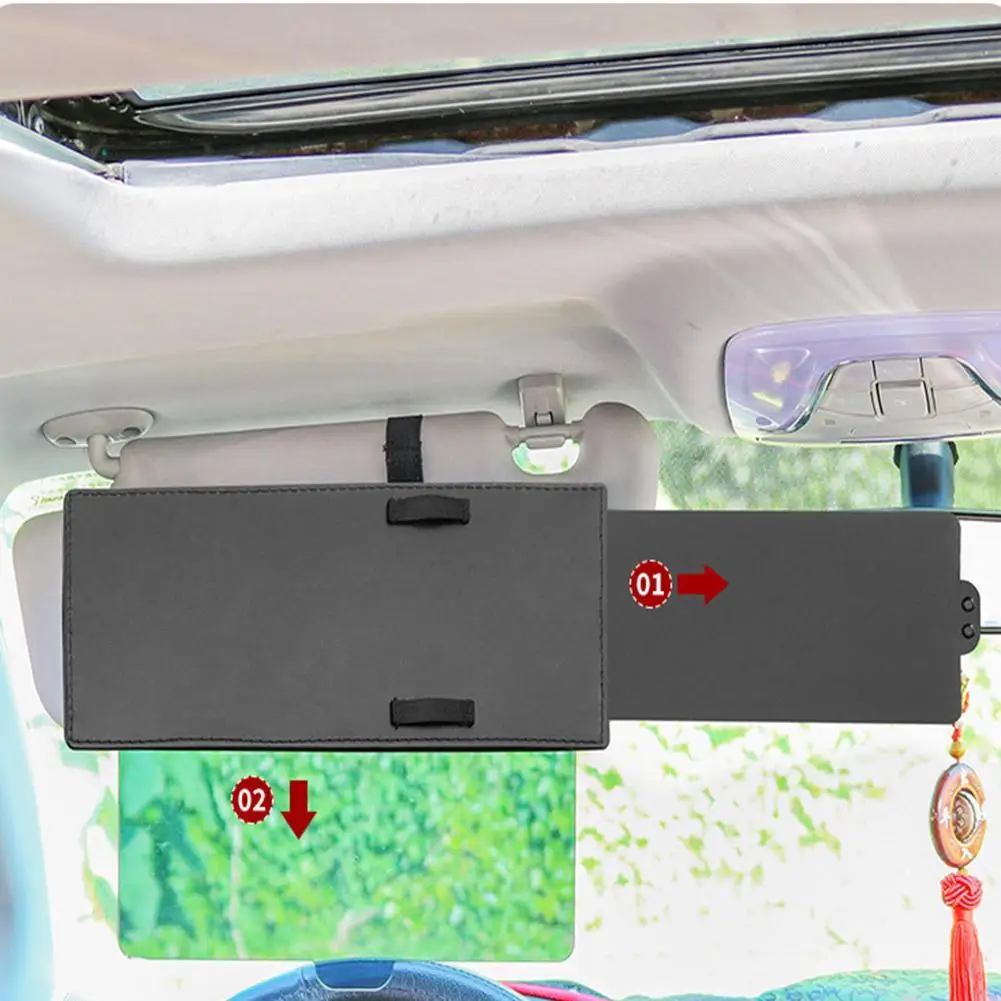 Silver Universal Sun Visor Extension For Cars, Trucks And Vans