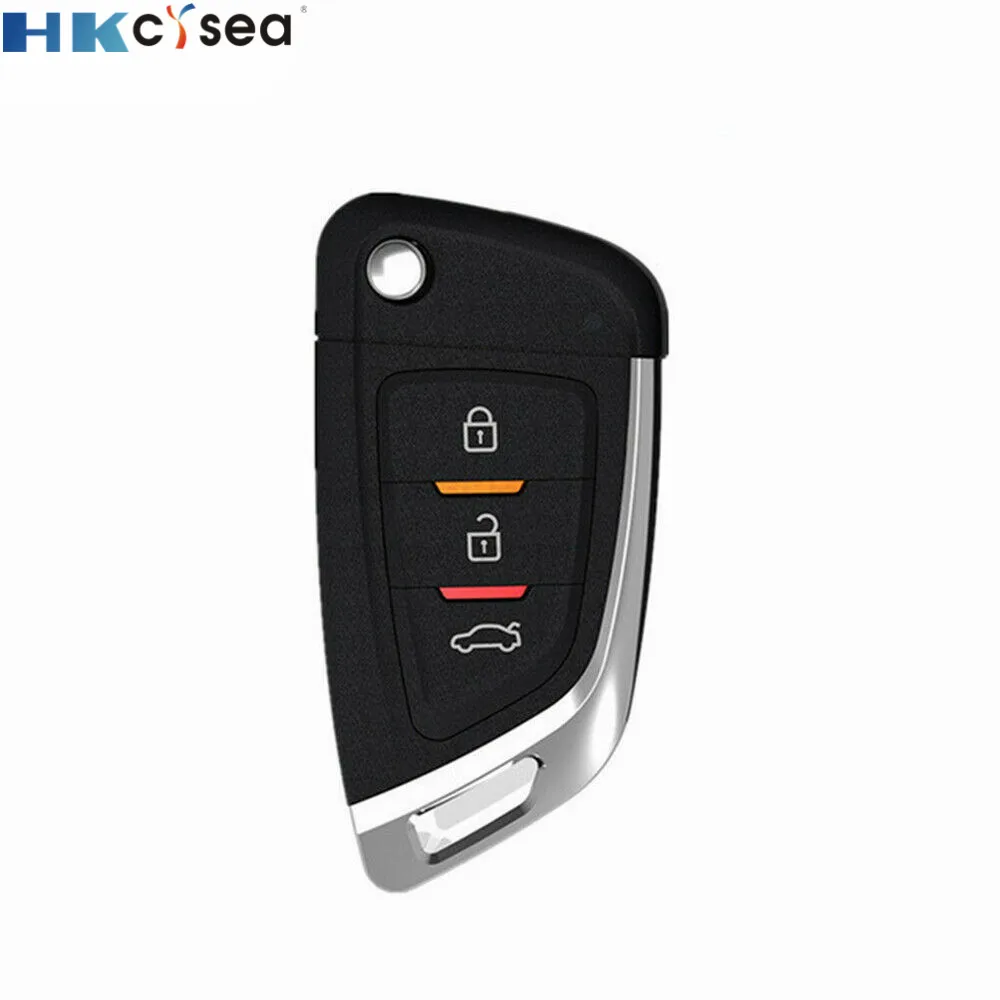 XHORSE New Replacement 3 Buttons XKDS00EN DS Style Remote Key Fob for Volkswagen Pack of 5