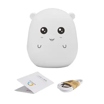 

Creative Cartoon Smart Night Light Colorful LED Night Light USB Charging Sensor Light Desktop Decor Hand Pat Light