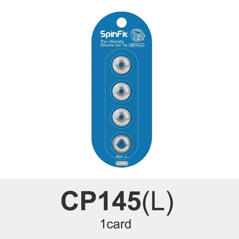 CP145 L 1card Наушники-вкладыши SpinFit CP145, патентованный силиконовый наушник - Цвет: CP145 L 1card