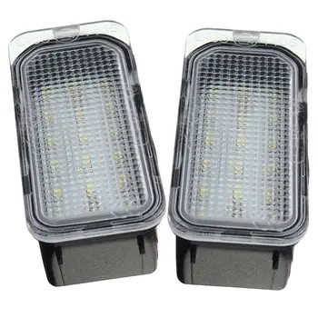 

2X Car Rear 18 LED SMD License Number Plate Light Lamp 6000K For Ford FOCUS MK II FIESTA MK VII MONDEO MK IV KUGA S-MAX 2008-201