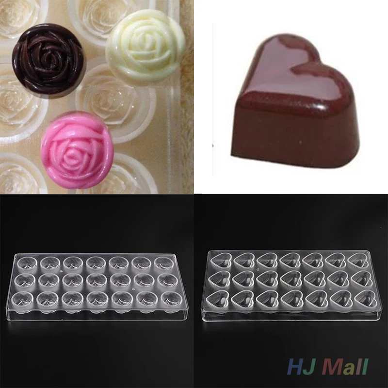 

Hard 3D Different Shapes PC Polycarbonate Candy Chocolate Molds Baking Mould